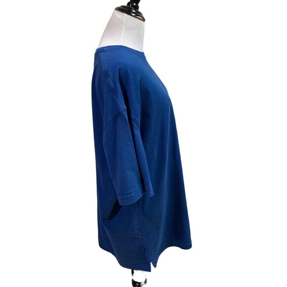 Duluth Trading Company Men's Longtail Tee L Large T-Shirt Short Sleeves Blue - Picture 3 of 5